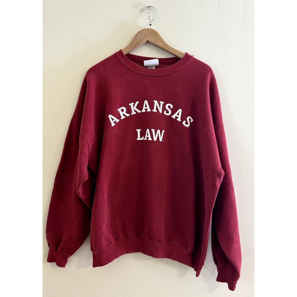 Vintage 90s University of Arkansas Law School Reverse Weave Crewneck Men's XL